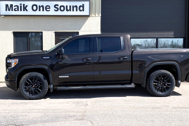 GMC 2020 Sierra with professional window tint in North Bay